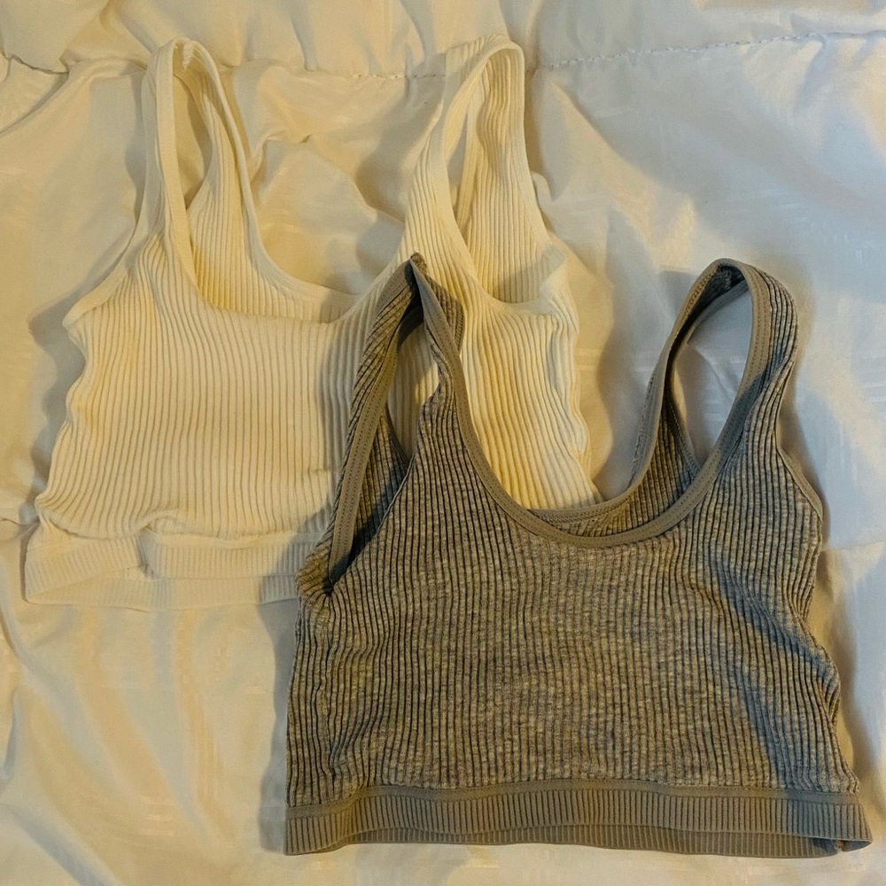2 Cotton sports bras